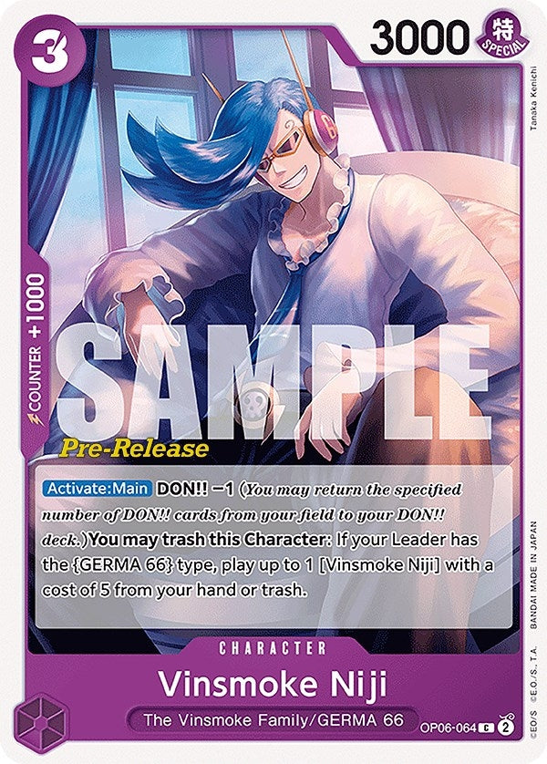 Image for Vinsmoke Niji (064) (OP06-064) (Wings of the Captain Pre-Release Cards) - One Piece Card Game