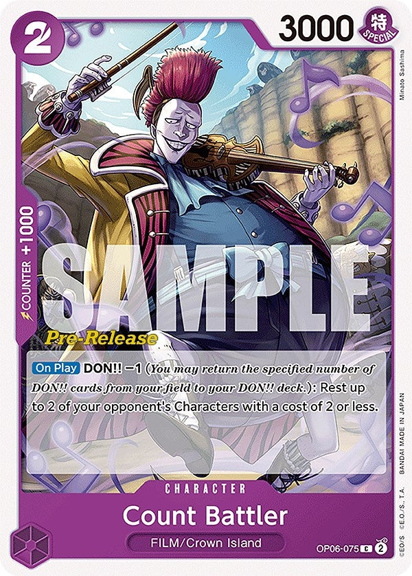 Image for Count Battler (OP06-075) (Wings of the Captain Pre-Release Cards) - One Piece Card Game