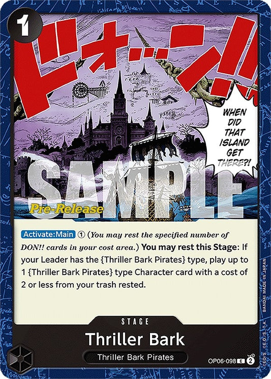 Image for Thriller Bark (OP06-098) (Wings of the Captain Pre-Release Cards) - One Piece Card Game