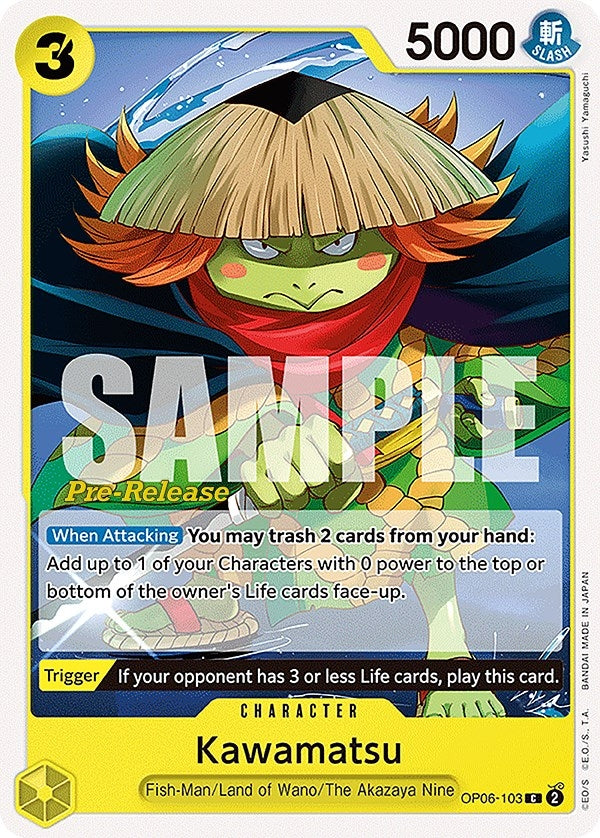 Image for Kawamatsu (OP06-103) (Wings of the Captain Pre-Release Cards) - One Piece Card Game