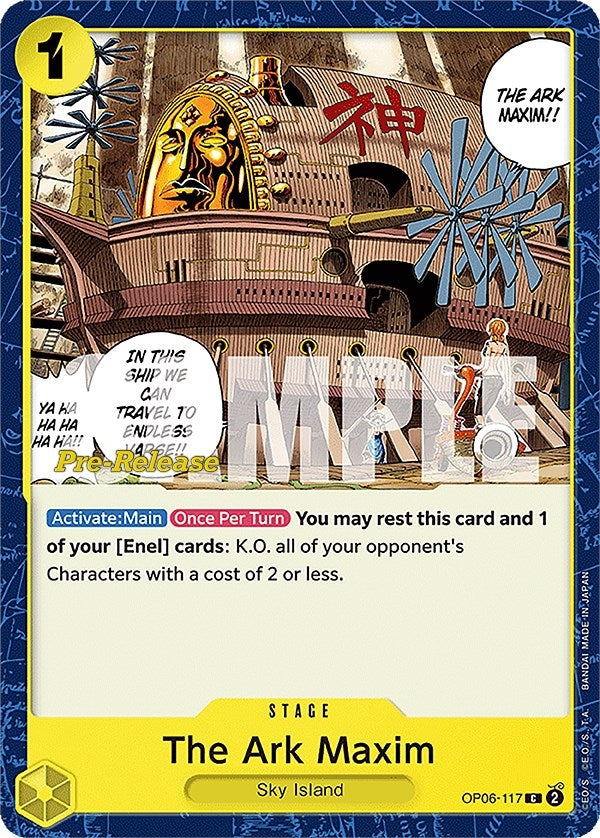 Image for The Ark Maxim (OP06-117) (Wings of the Captain Pre-Release Cards) - One Piece Card Game