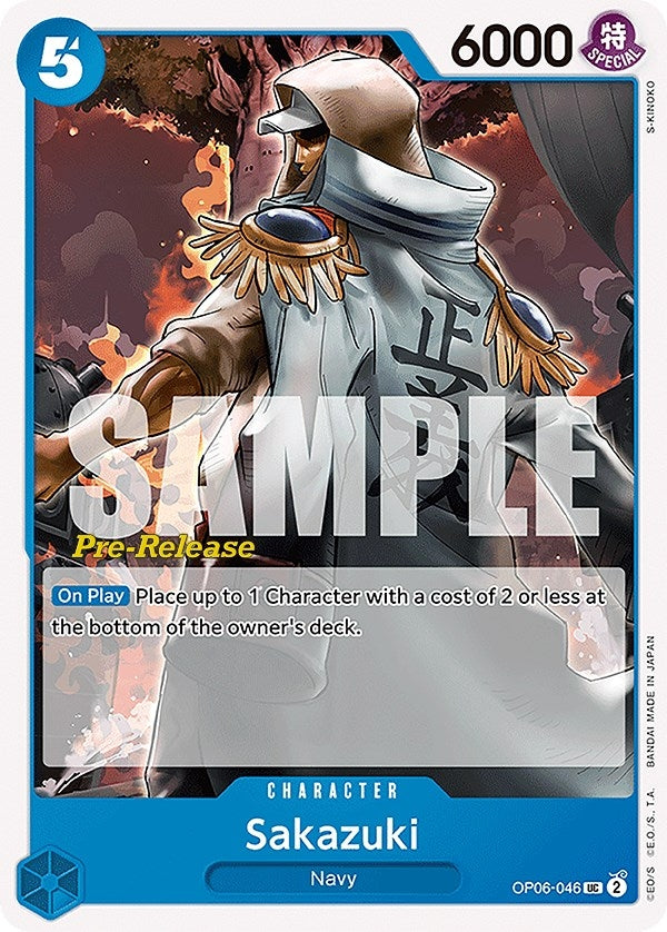 Image for Sakazuki (OP06-046) (Wings of the Captain Pre-Release Cards) - One Piece Card Game
