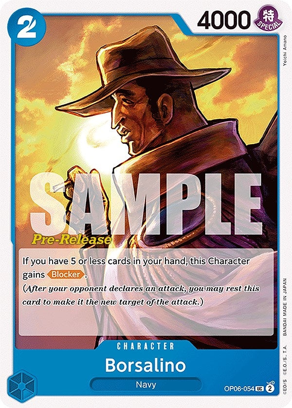 Image for Borsalino (OP06-054) (Wings of the Captain Pre-Release Cards) - One Piece Card Game
