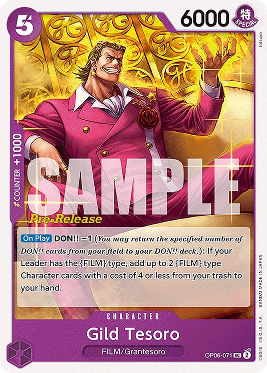 Image for Gild Tesoro (OP06-071) (Wings of the Captain Pre-Release Cards) - One Piece Card Game