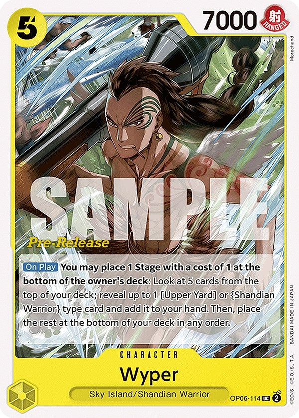 Image for Wyper (OP06-114) (Wings of the Captain Pre-Release Cards) - One Piece Card Game
