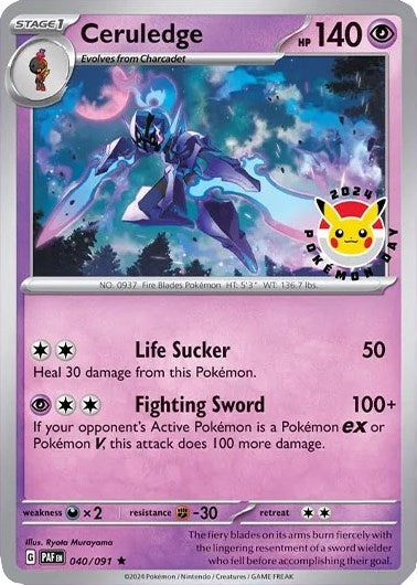 Image for Ceruledge - 040/091 (Pokemon Day 2024) (Cosmos Holo) (040/091) (Miscellaneous Cards & Products) - Pokemon
