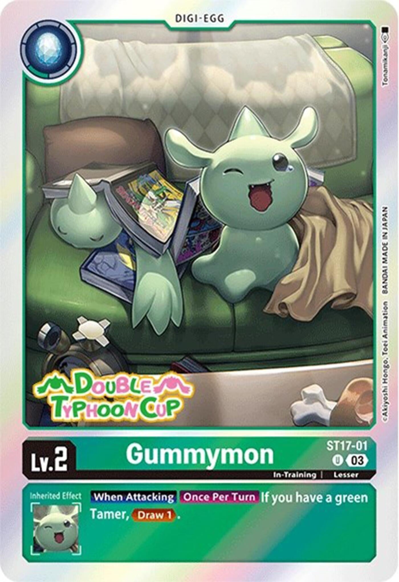 Image for Gummymon (ST17-01 U) (Starter Deck 17: Double Typhoon Advanced Deck Set Pre-Release Cards) - Digimon Card Game