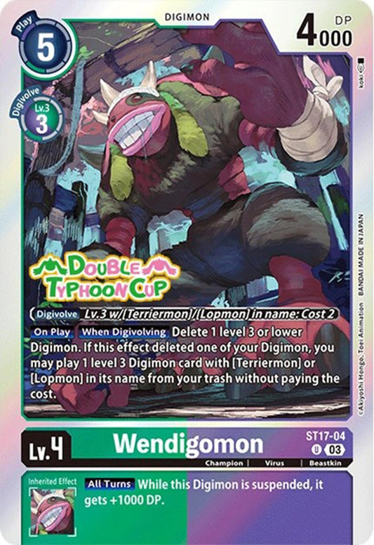 Image for Wendigomon (ST17-04 U) (Starter Deck 17: Double Typhoon Advanced Deck Set Pre-Release Cards) - Digimon Card Game