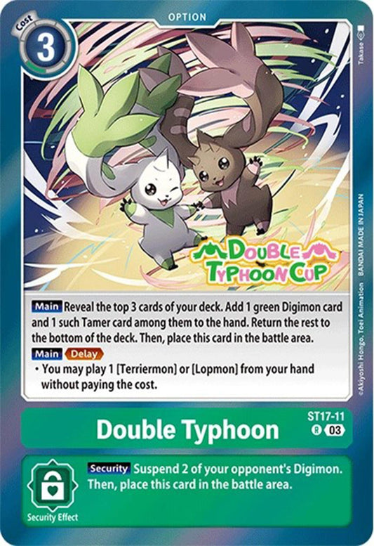 Image for Double Typhoon (ST17-11 R) (Starter Deck 17: Double Typhoon Advanced Deck Set Pre-Release Cards) - Digimon Card Game