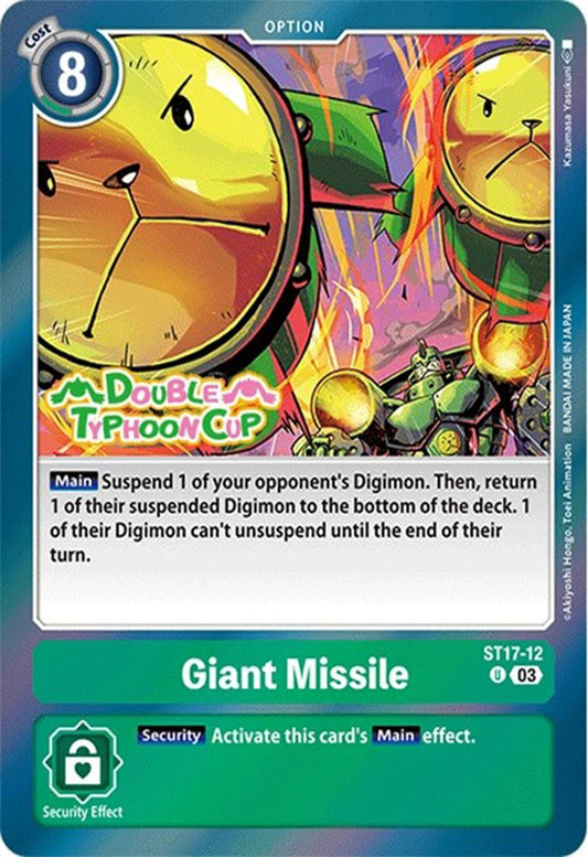 Image for Giant Missile (ST17-12 U) (Starter Deck 17: Double Typhoon Advanced Deck Set Pre-Release Cards) - Digimon Card Game