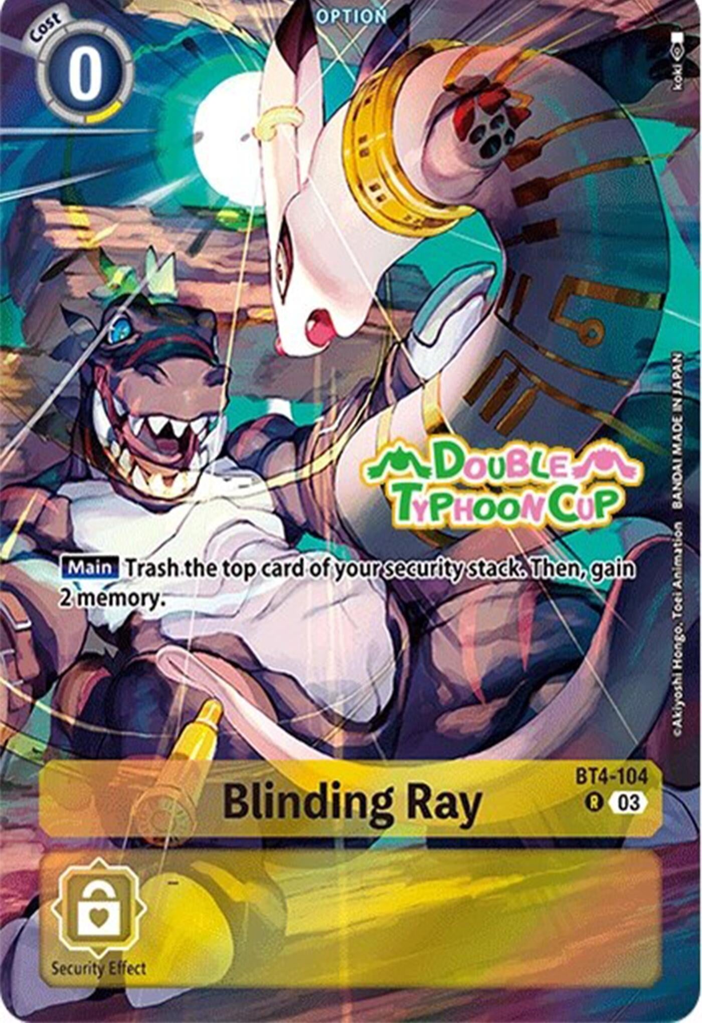 Image for Blinding Ray (Bonus Pack) (BT4-104 R) (Starter Deck 17: Double Typhoon Advanced Deck Set Pre-Release Cards) - Digimon Card Game