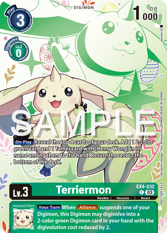 Image for Terriermon (Spring Break Event 2024) (EX4-032 C) (Alternative Being Booster) - Digimon Card Game