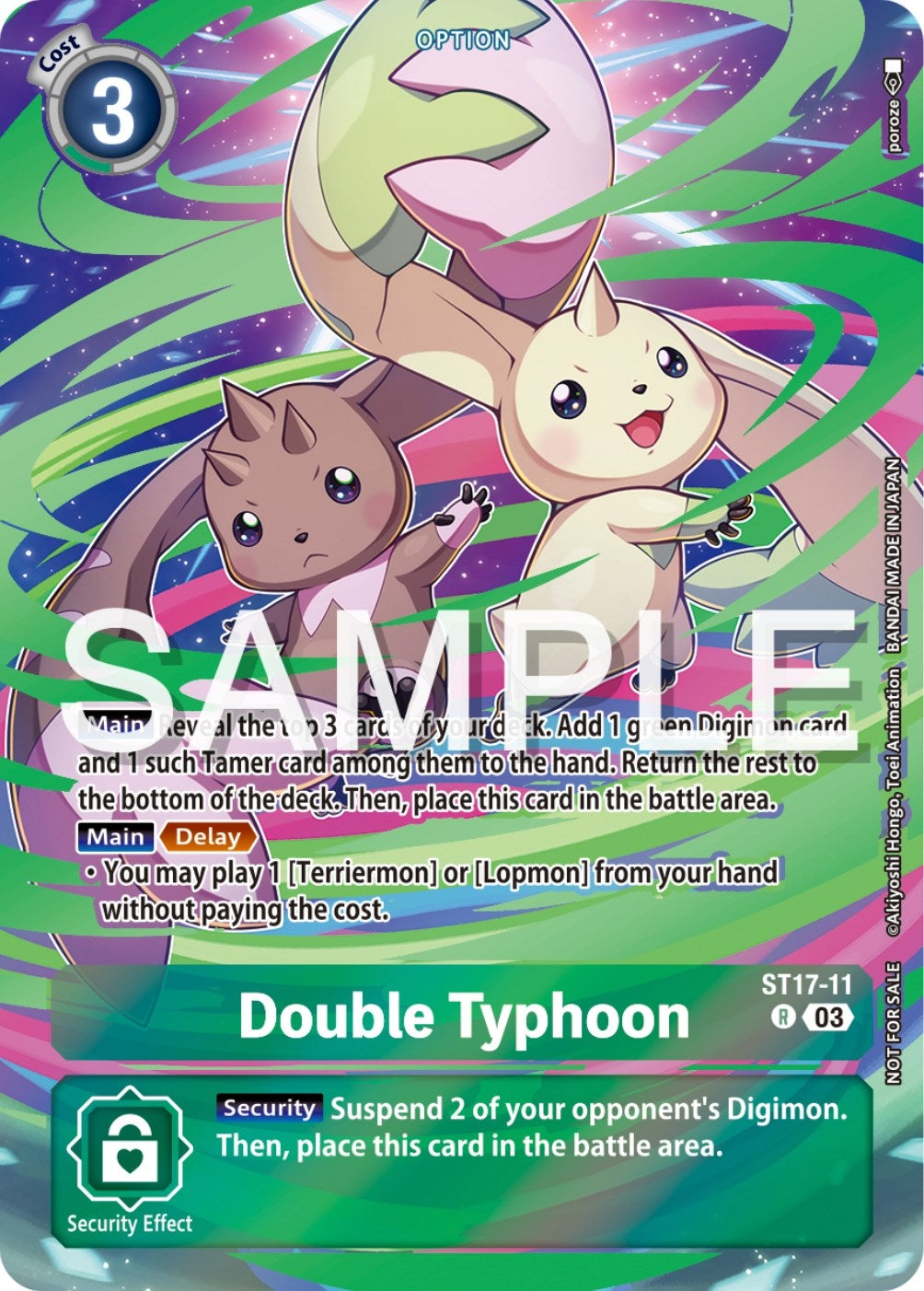 Image for Double Typhoon (Spring Break Event 2024) (ST17-11 R) (Starter Deck 17: Double Typhoon Advanced Deck Set) - Digimon Card Game