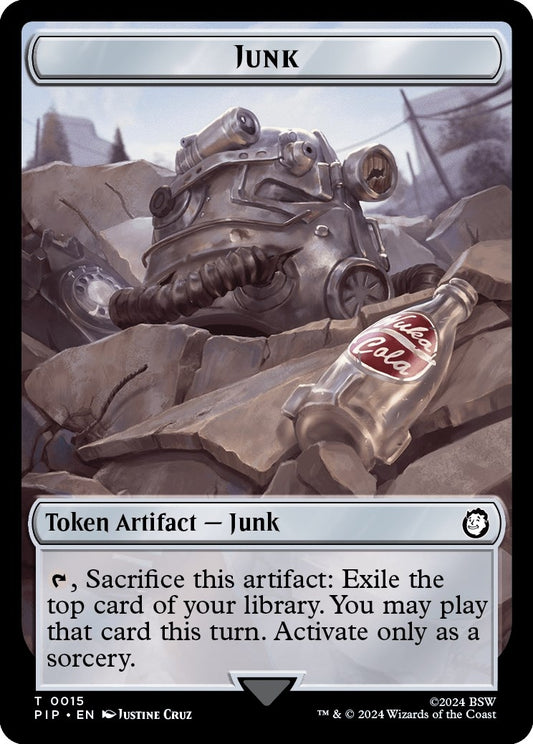 Image for Junk // Thopter Double-Sided Token (15 // 17) (Universes Beyond: Fallout) - Magic: The Gathering