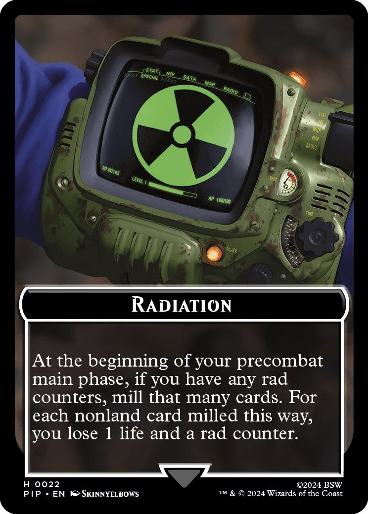 Image for Radiation // Thopter Double-Sided Token (22 // 17) (Universes Beyond: Fallout) - Magic: The Gathering