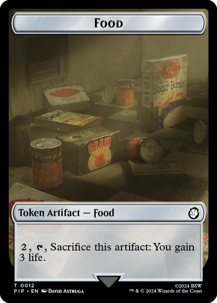 Image for Food (0012) // Clue Double-Sided Token (12 // 11) (Universes Beyond: Fallout) - Magic: The Gathering