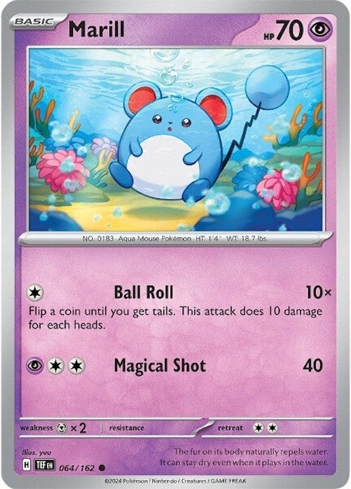 Image for Marill (064/162) (SV05: Temporal Forces) - Pokemon
