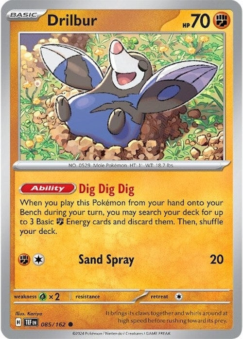 Image for Drilbur (085/162) (SV05: Temporal Forces) - Pokemon