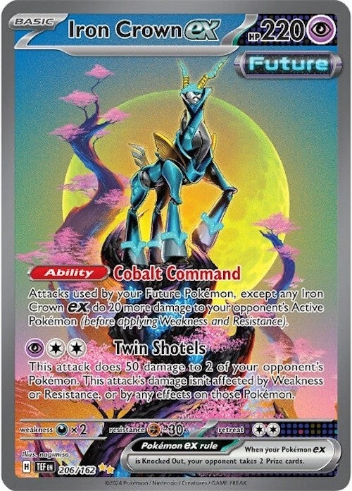 Image for Iron Crown ex (206/162) (SV05: Temporal Forces) - Pokemon