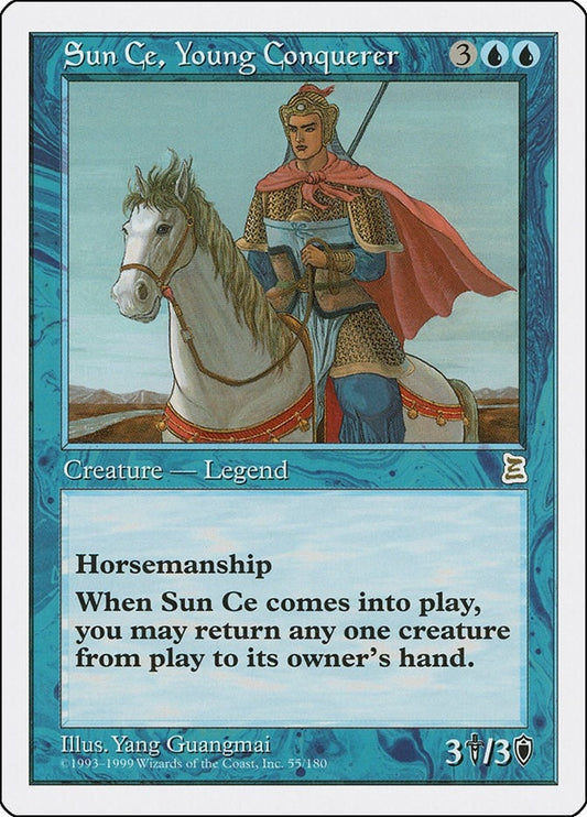 Image for Sun Ce, Young Conquerer (55) (Portal Three Kingdoms) - Magic: The Gathering