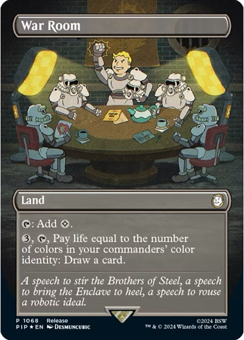 Image for War Room (Borderless) (1068) (Launch Party & Release Event Promos) - Magic: The Gathering