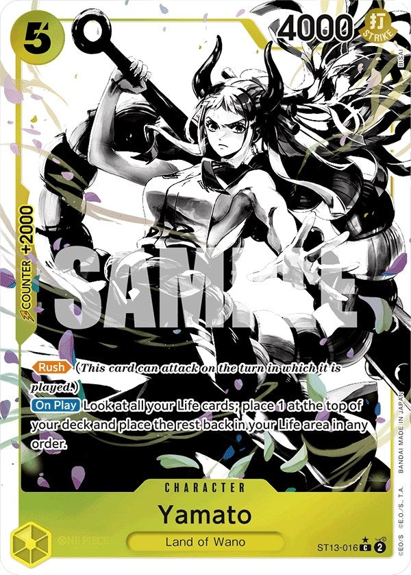 Image for Yamato (Parallel) (ST13-016) (Ultra Deck: The Three Brothers) - One Piece Card Game