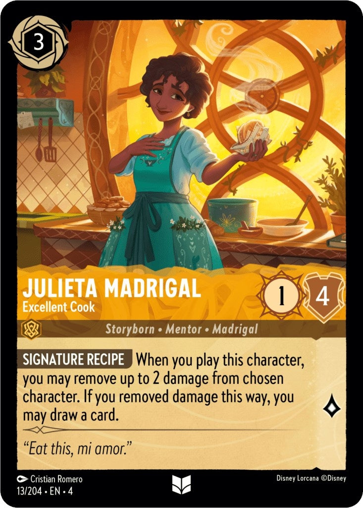 Image for Julieta Madrigal - Excellent Cook (13/204) (Ursula's Return) - Disney Lorcana