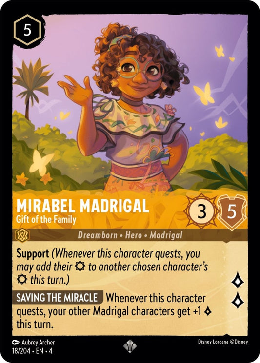 Image for Mirabel Madrigal - Gift of the Family (18/204) (Ursula's Return) - Disney Lorcana
