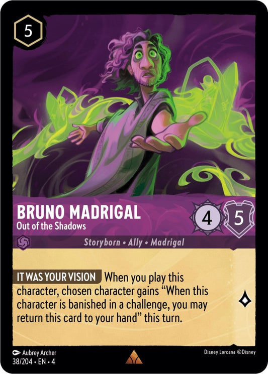 Image for Bruno Madrigal - Out of the Shadows (38/204) (Ursula's Return) - Disney Lorcana
