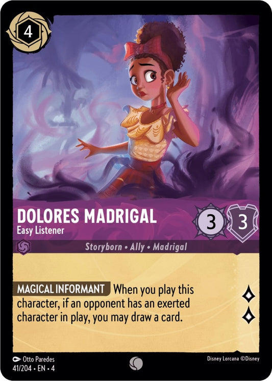 Image for Dolores Madrigal - Easy Listener (41/204) (Ursula's Return) - Disney Lorcana