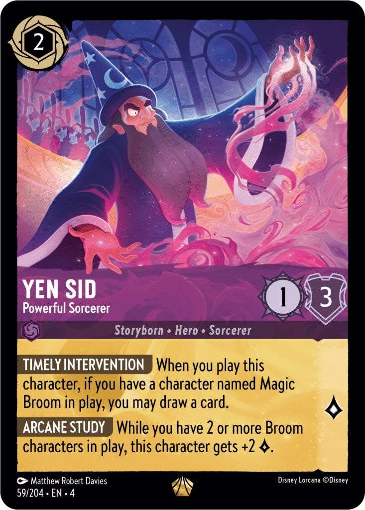Image for Yen Sid - Powerful Sorcerer (59/204) (Ursula's Return) - Disney Lorcana