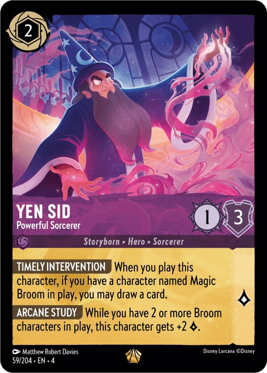 Image for Yen Sid - Powerful Sorcerer (59/204) (Ursula's Return) - Disney Lorcana