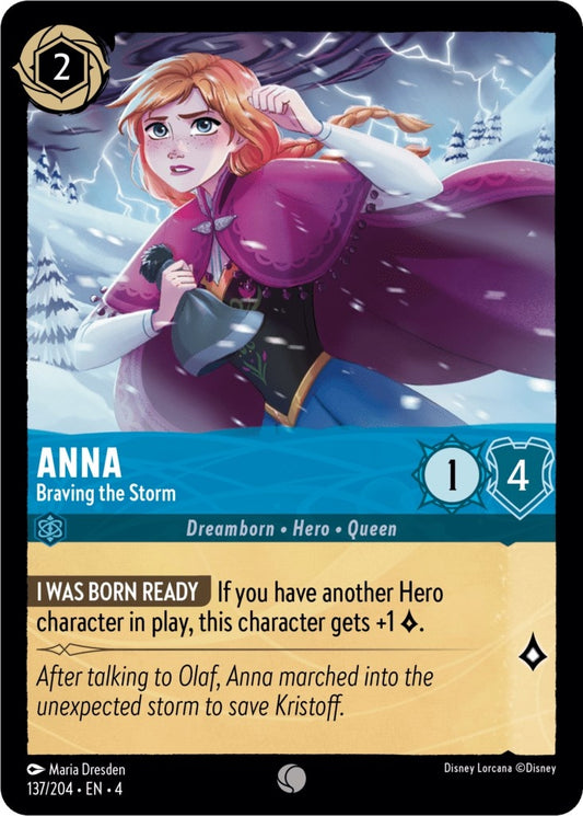 Image for Anna - Braving the Storm (137/204) (Ursula's Return) - Disney Lorcana