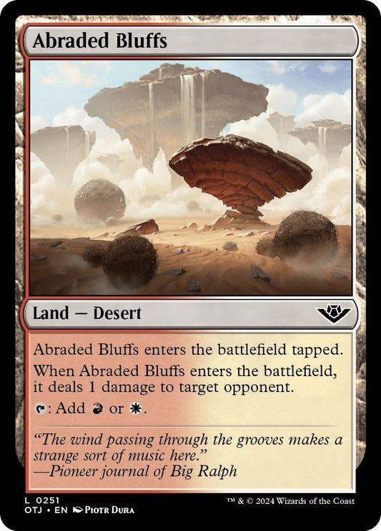 Image for Abraded Bluffs (251) (Outlaws of Thunder Junction) - Magic: The Gathering