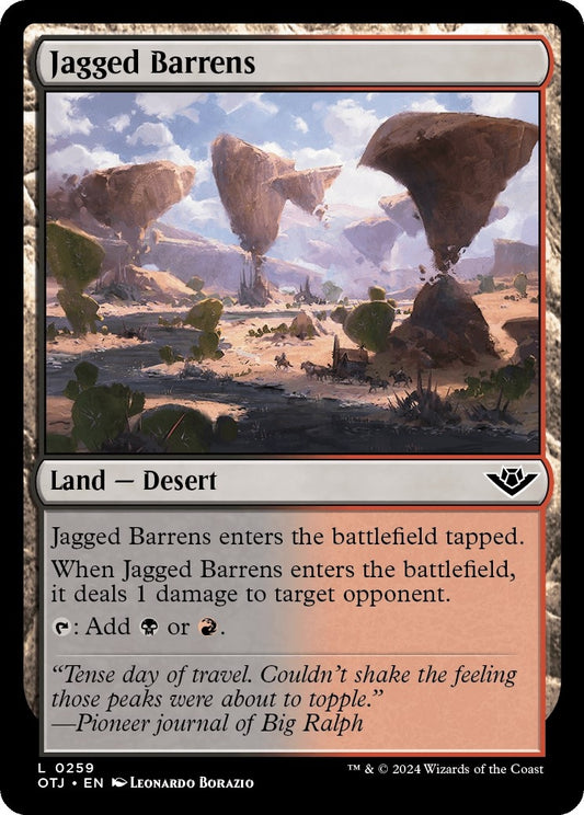 Image for Jagged Barrens (259) (Outlaws of Thunder Junction) - Magic: The Gathering