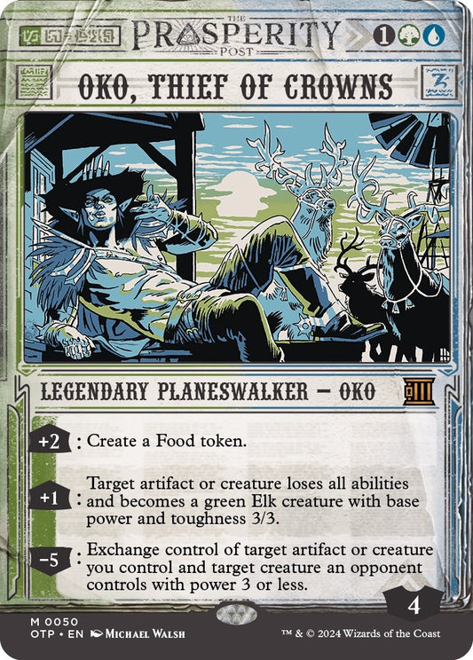 Image for Oko, Thief of Crowns (50) (Outlaws of Thunder Junction: Breaking News) - Magic: The Gathering