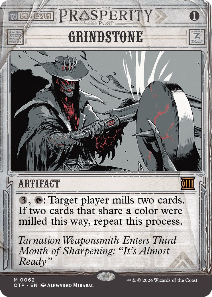 Image for Grindstone (62) (Outlaws of Thunder Junction: Breaking News) - Magic: The Gathering