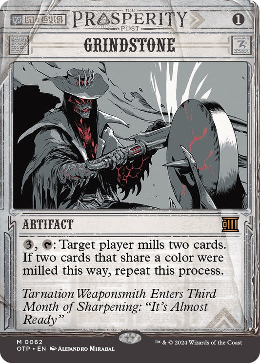 Image for Grindstone (62) (Outlaws of Thunder Junction: Breaking News) - Magic: The Gathering