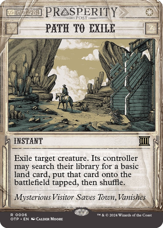 Image for Path to Exile (6) (Outlaws of Thunder Junction: Breaking News) - Magic: The Gathering