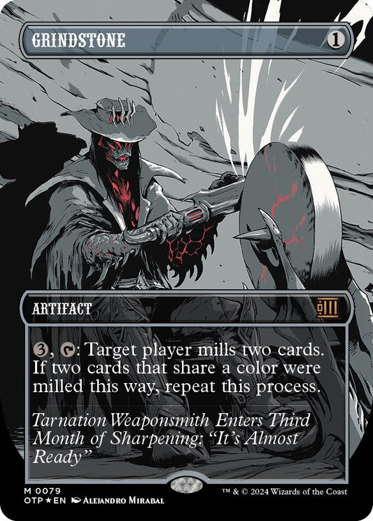 Image for Grindstone (Textured Foil) (79) (Outlaws of Thunder Junction: Breaking News) - Magic: The Gathering