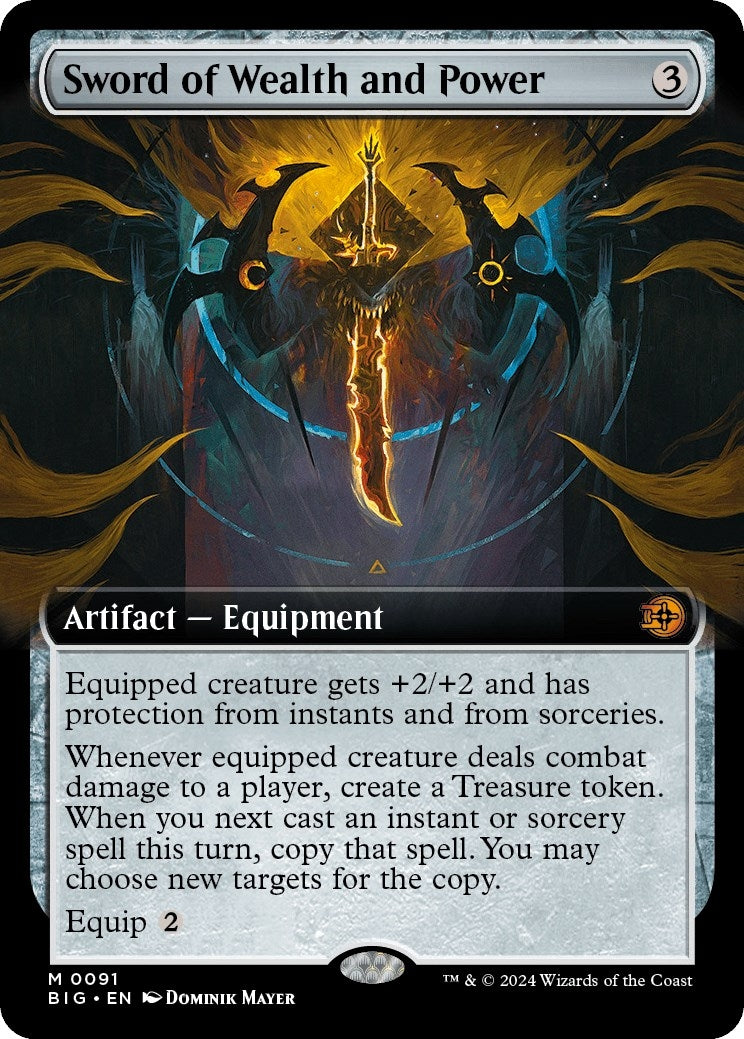 Image for Sword of Wealth and Power (Extended Art) (91) (Outlaws of Thunder Junction: The Big Score) - Magic: The Gathering
