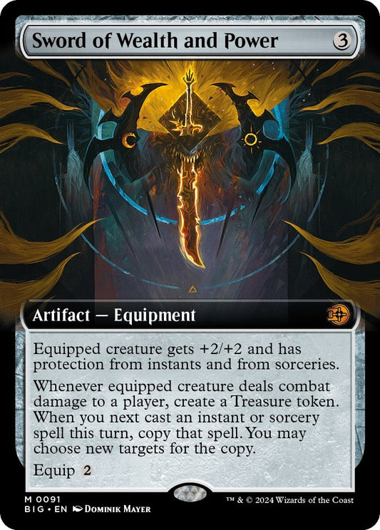 Image for Sword of Wealth and Power (Extended Art) (91) (Outlaws of Thunder Junction: The Big Score) - Magic: The Gathering