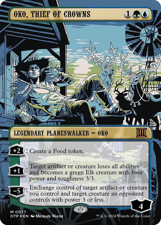 Image for Oko, Thief of Crowns (Textured Foil) (77) (Outlaws of Thunder Junction: Breaking News) - Magic: The Gathering