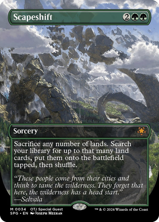 Image for Scapeshift (Borderless) (34) (Special Guests) - Magic: The Gathering