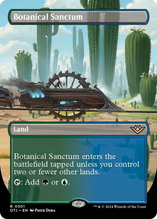 Image for Botanical Sanctum (Borderless) (301) (Outlaws of Thunder Junction) - Magic: The Gathering