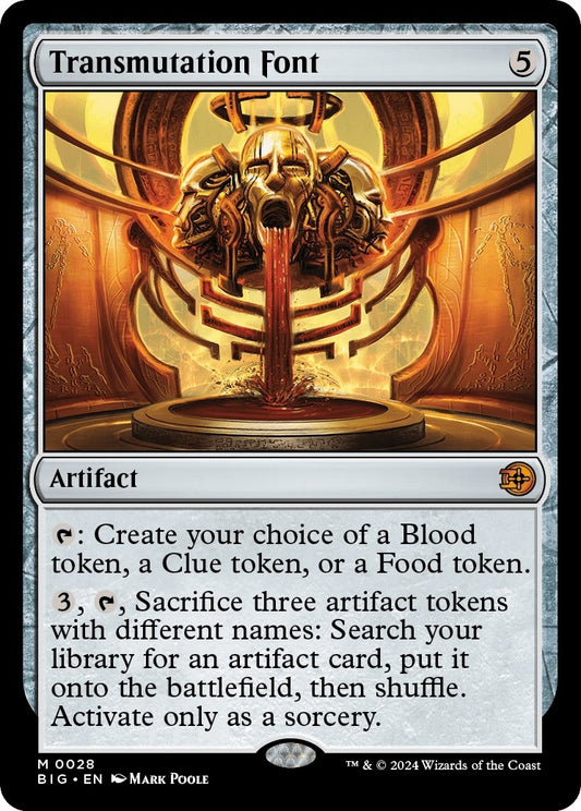 Image for Transmutation Font (28) (Outlaws of Thunder Junction: The Big Score) - Magic: The Gathering