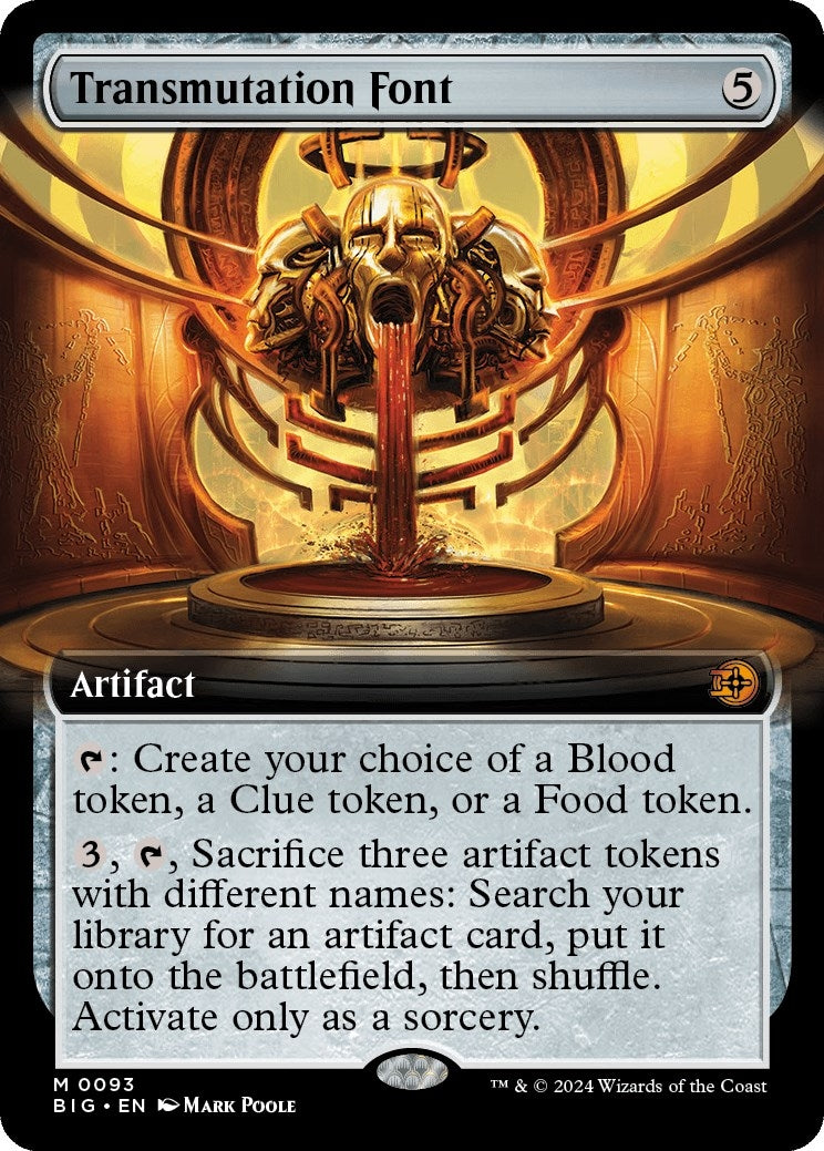 Image for Transmutation Font (Extended Art) (93) (Outlaws of Thunder Junction: The Big Score) - Magic: The Gathering