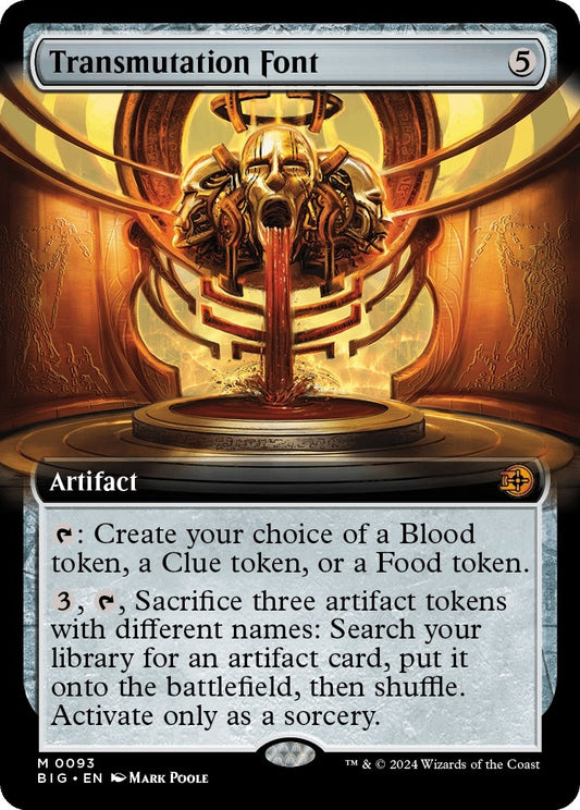 Image for Transmutation Font (Extended Art) (93) (Outlaws of Thunder Junction: The Big Score) - Magic: The Gathering