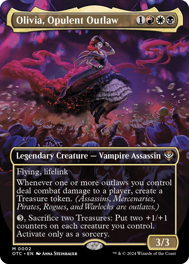Image for Olivia, Opulent Outlaw (Borderless) (2) (Commander: Outlaws of Thunder Junction) - Magic: The Gathering