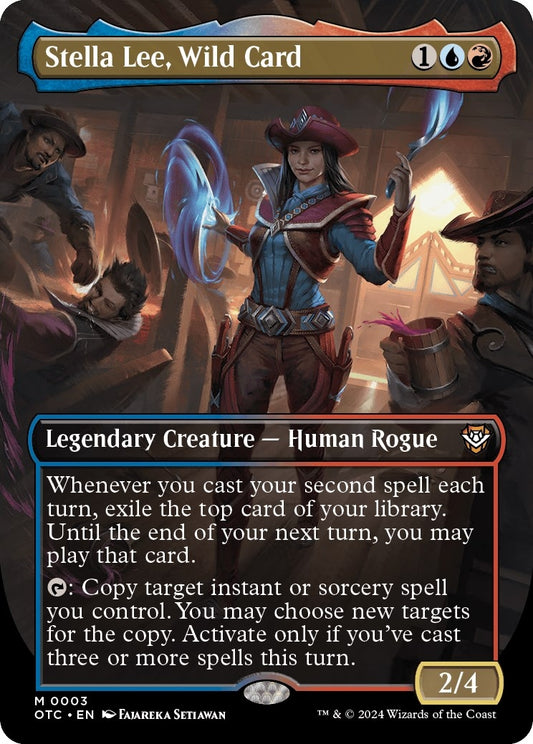Image for Stella Lee, Wild Card (Borderless) (3) (Commander: Outlaws of Thunder Junction) - Magic: The Gathering